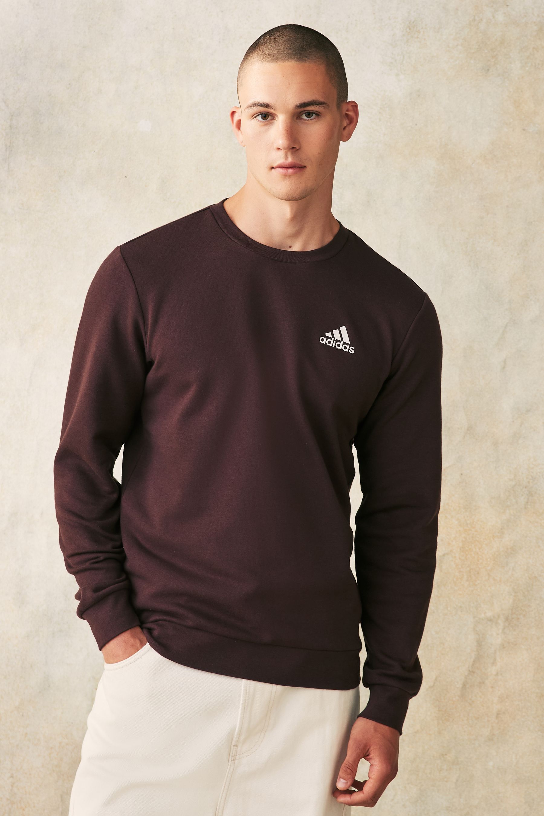 Off the shoulder adidas sweatshirt online