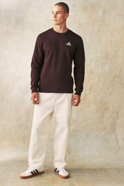 adidas Light Brown Feelcozy Sweatshirt - Image 2 of 11