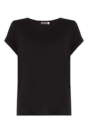 Mint Velvet Black Cotton Star T-Shirt - Image 3 of 4