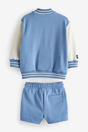Light Blue Letterman and Shorts Set (3mths-7yrs) - Image 7 of 8