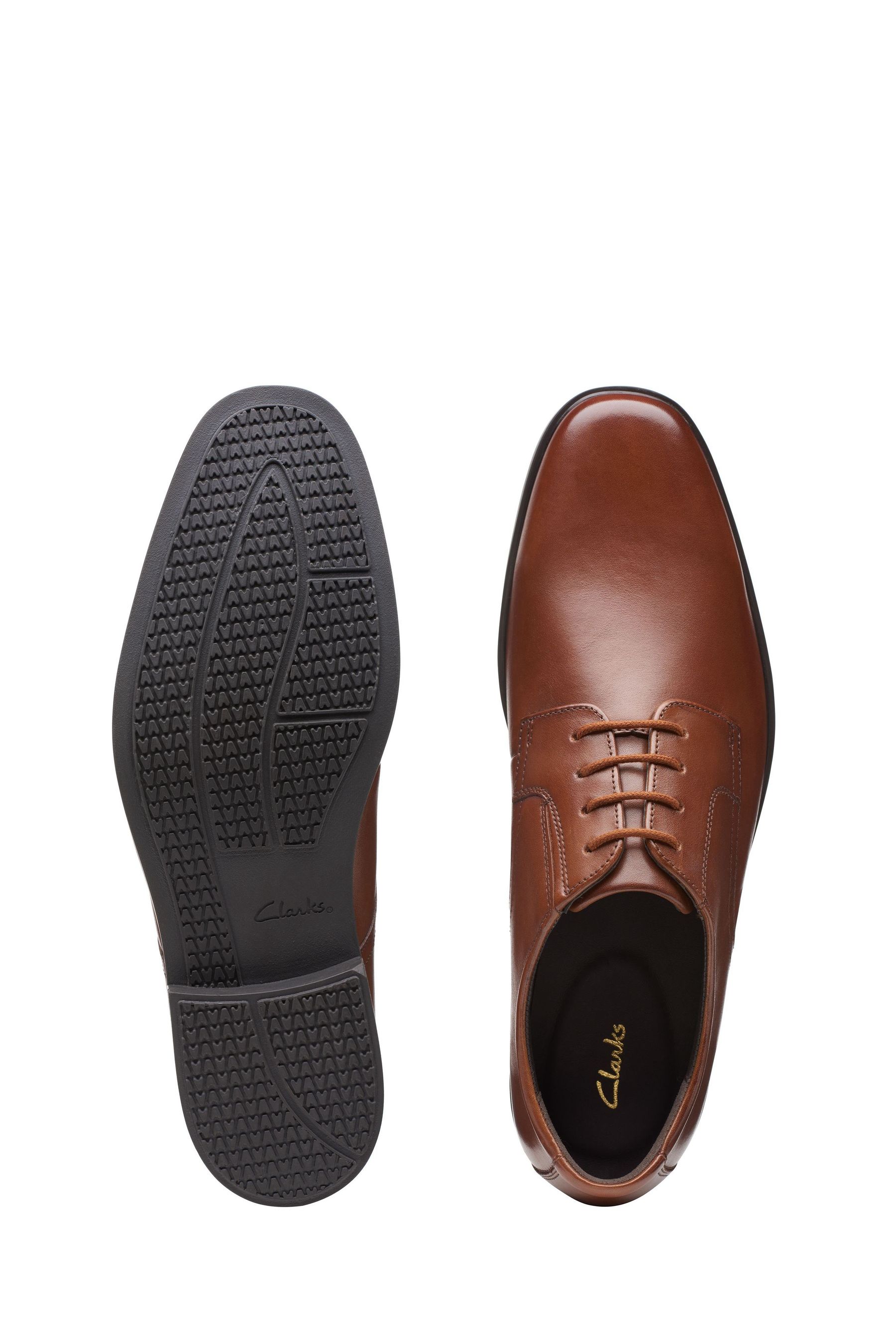 Buy Clarks Tan Brown Leather Howard Walk Shoes from Next Germany