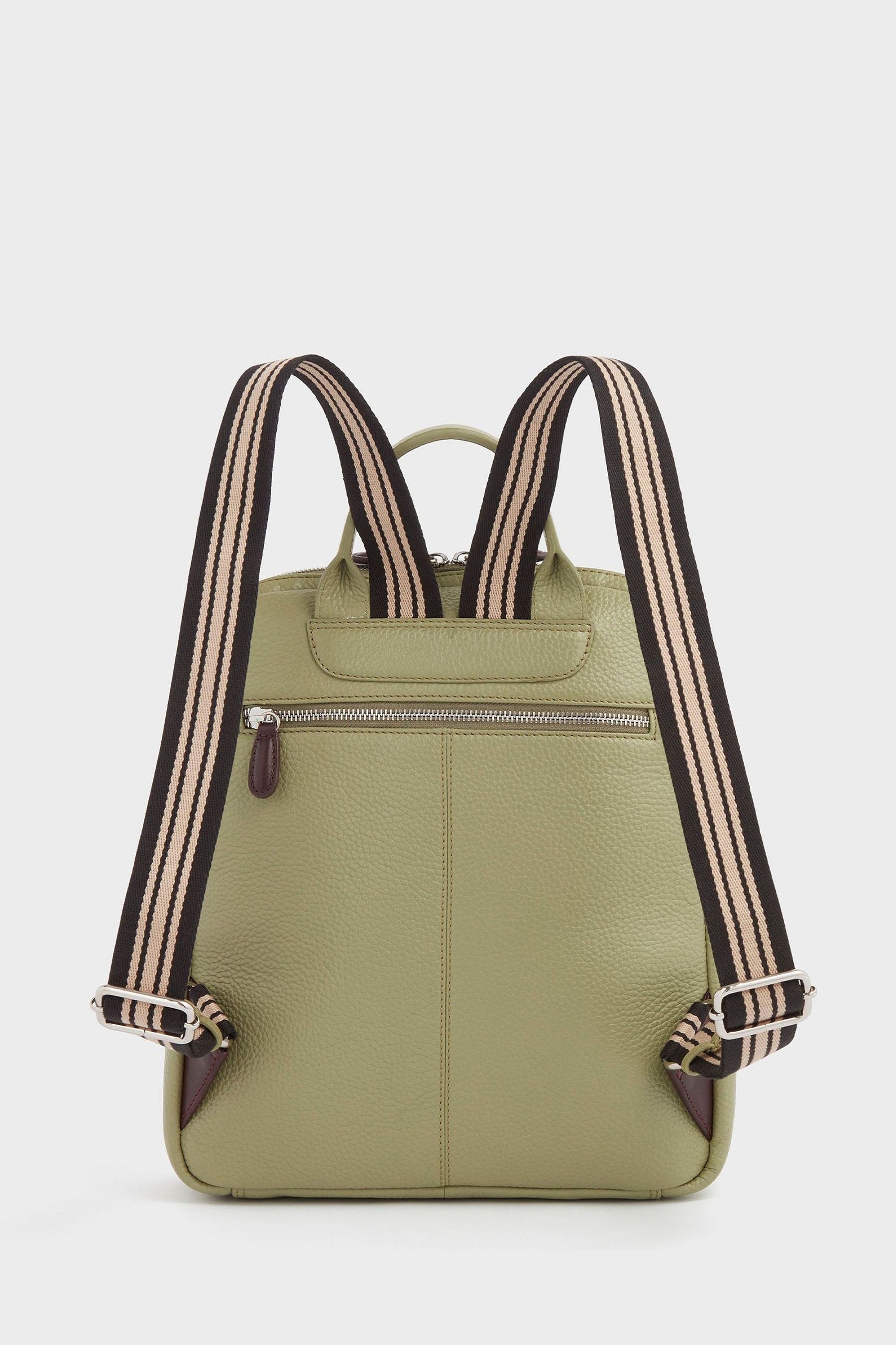 Osprey London The Chiswick Green Leather Backpack