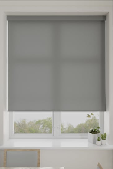 Stone Grey Asher Made To Measure Light Filtering Roller Blind