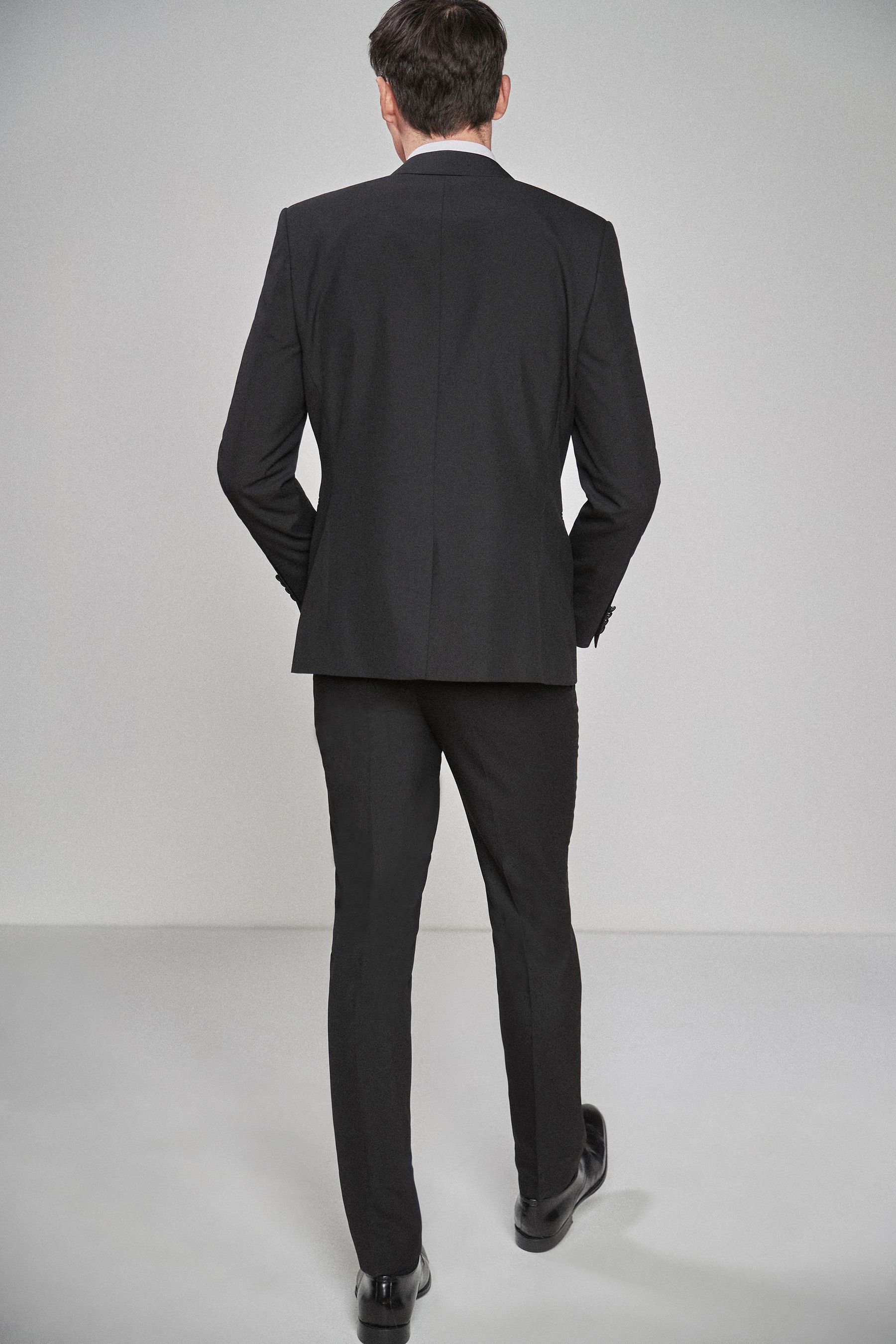 Slim black suit store