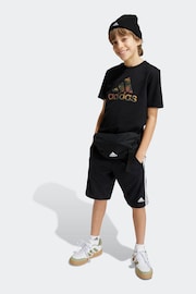 adidas Black Boys Camo T-Shirt - Image 3 of 6