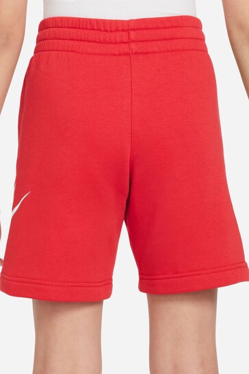 Nike Red Club Fleece French Terry Shorts
