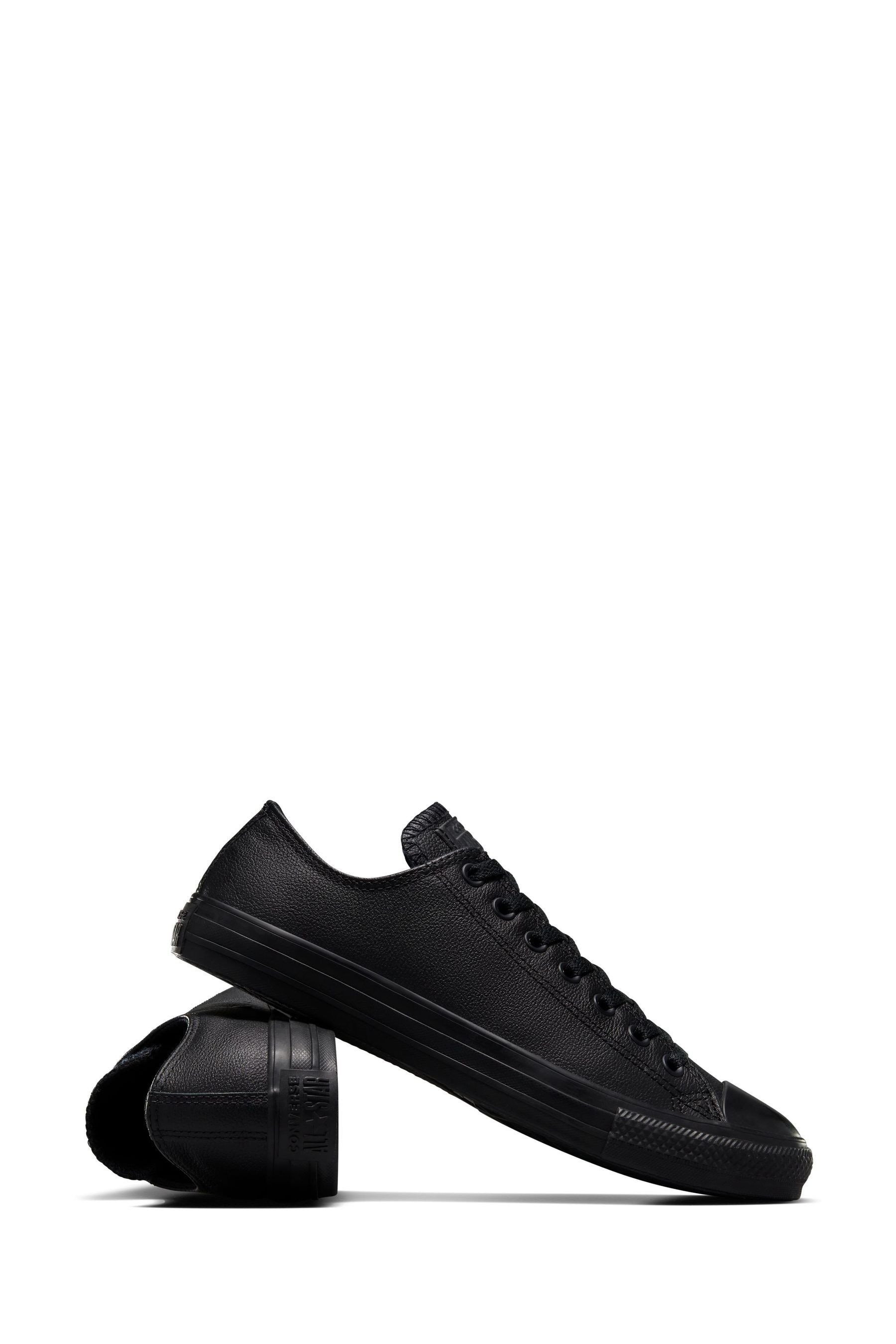 Buy Converse Black Chuck Taylor All Stars Leather Ox Trainers from Next Azerbaijan