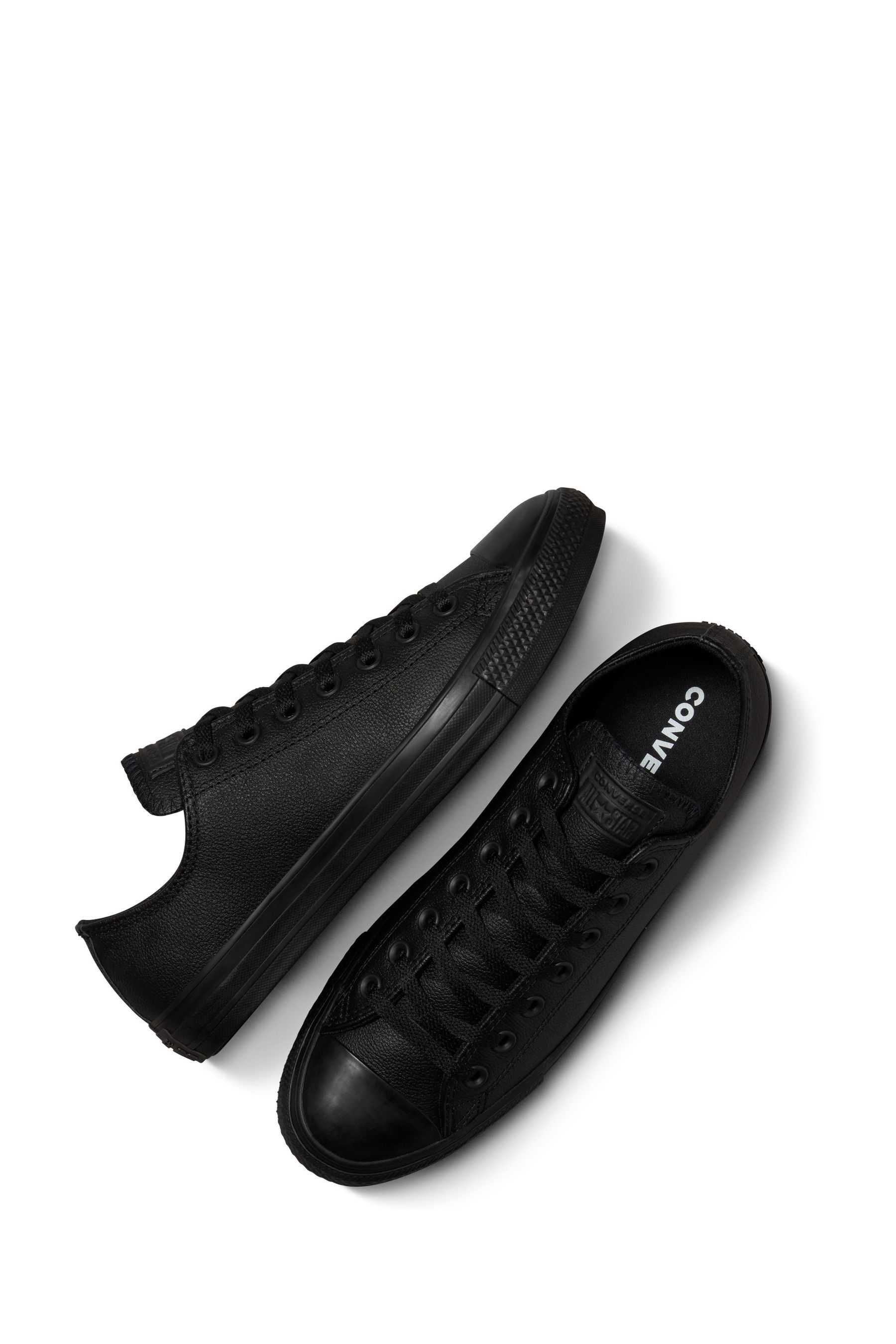 Buy Converse Black Chuck Taylor All Stars Leather Ox Trainers from Next United Arab Emirates
