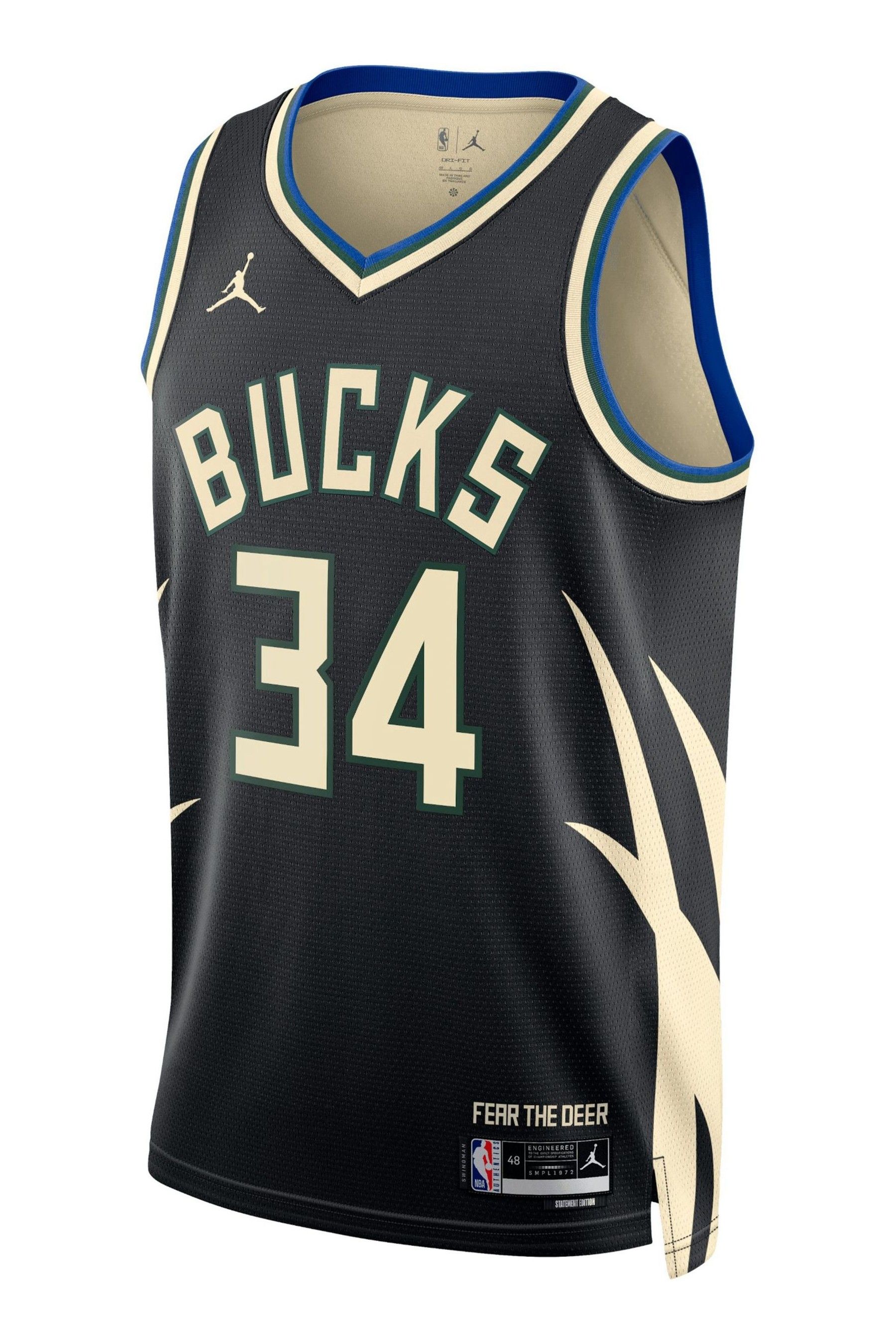 Milwaukee bucks outlet jersey black