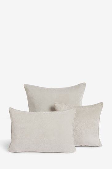 Stone 40 x 59cm Soft Velour Cushion