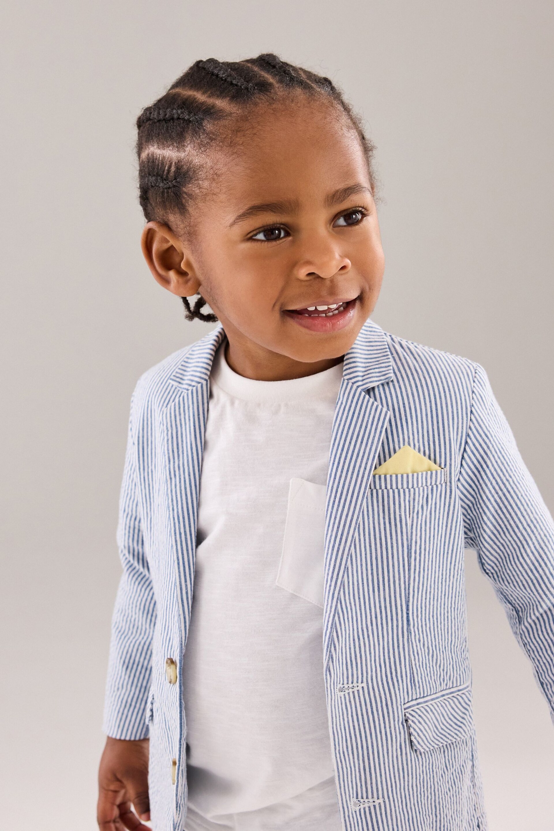 Ticking Stripe Blazer (3mths-9yrs) - Image 2 of 8