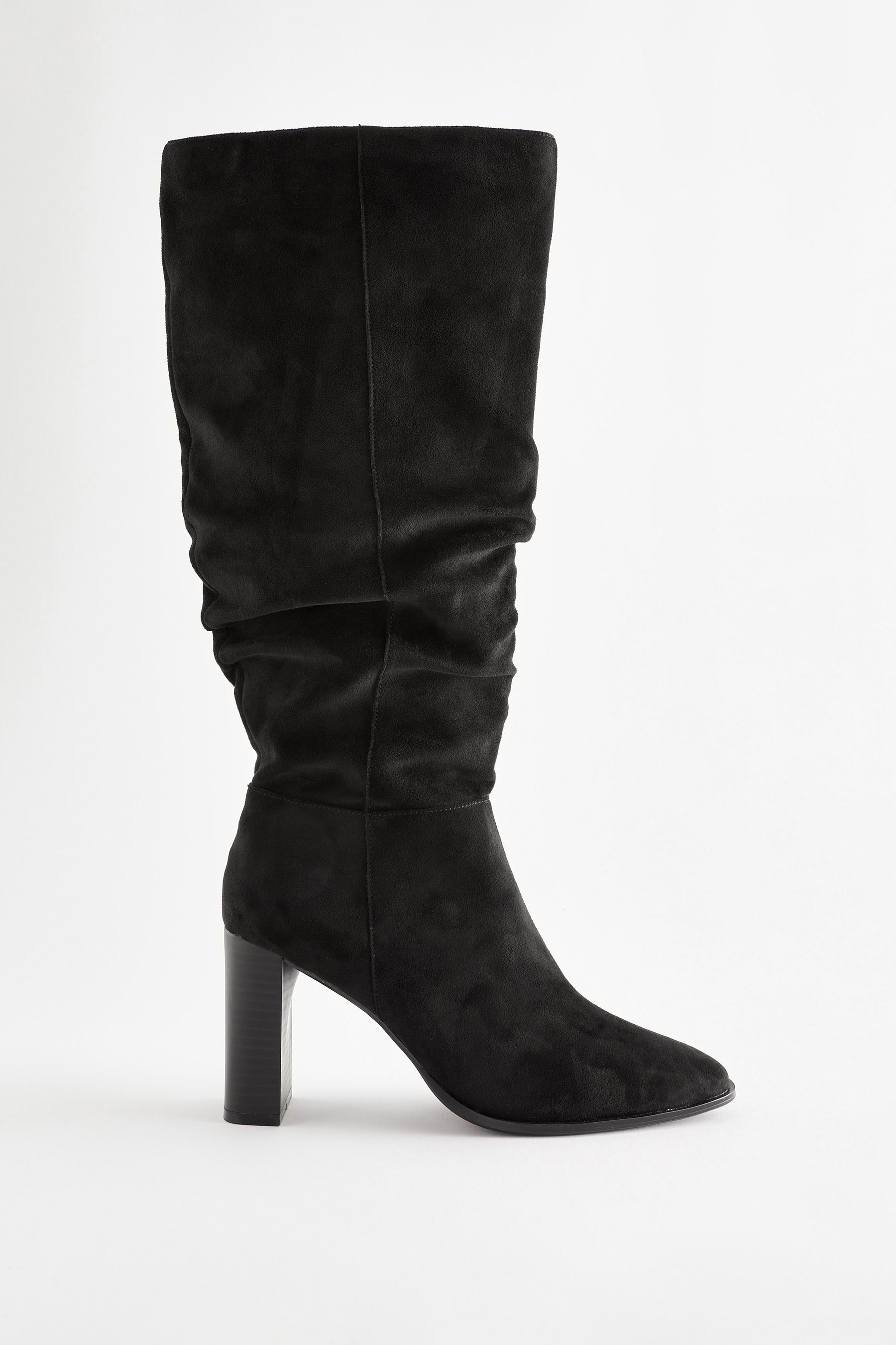 Next black slouch top boots