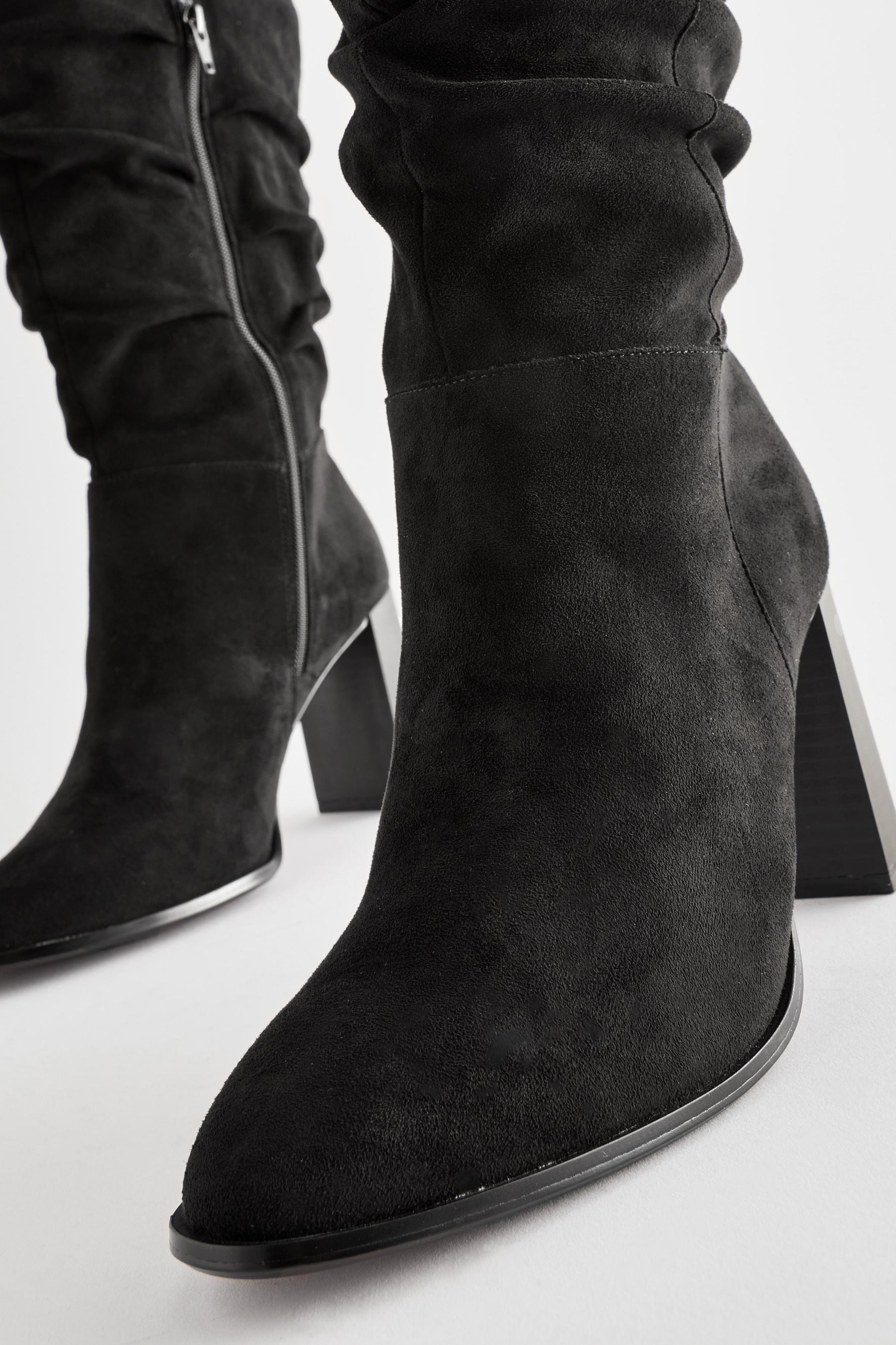 Next black clearance slouch boots