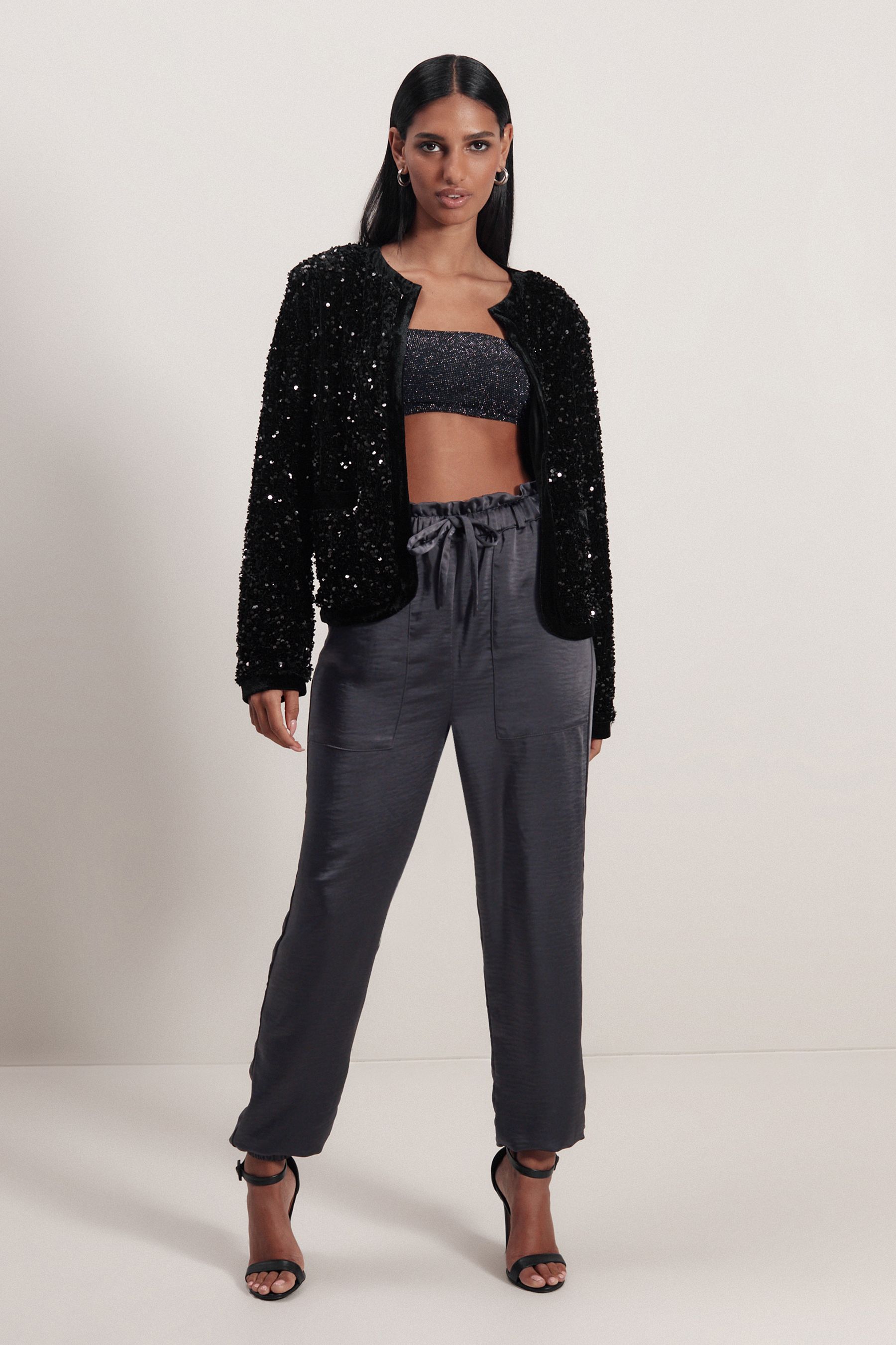 Gap sequin bomber jacket discount
