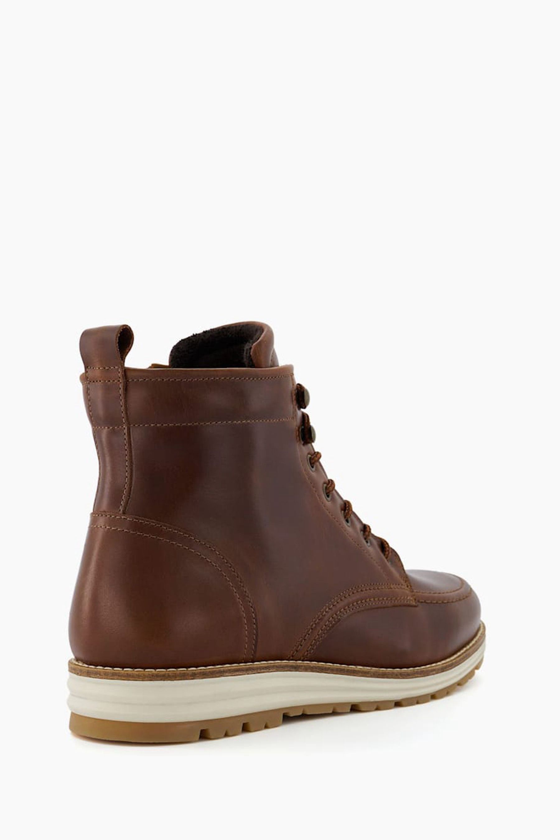 Buy Dune London Brown Cranees Apron Wedge Hiker Boots from Next Luxembourg