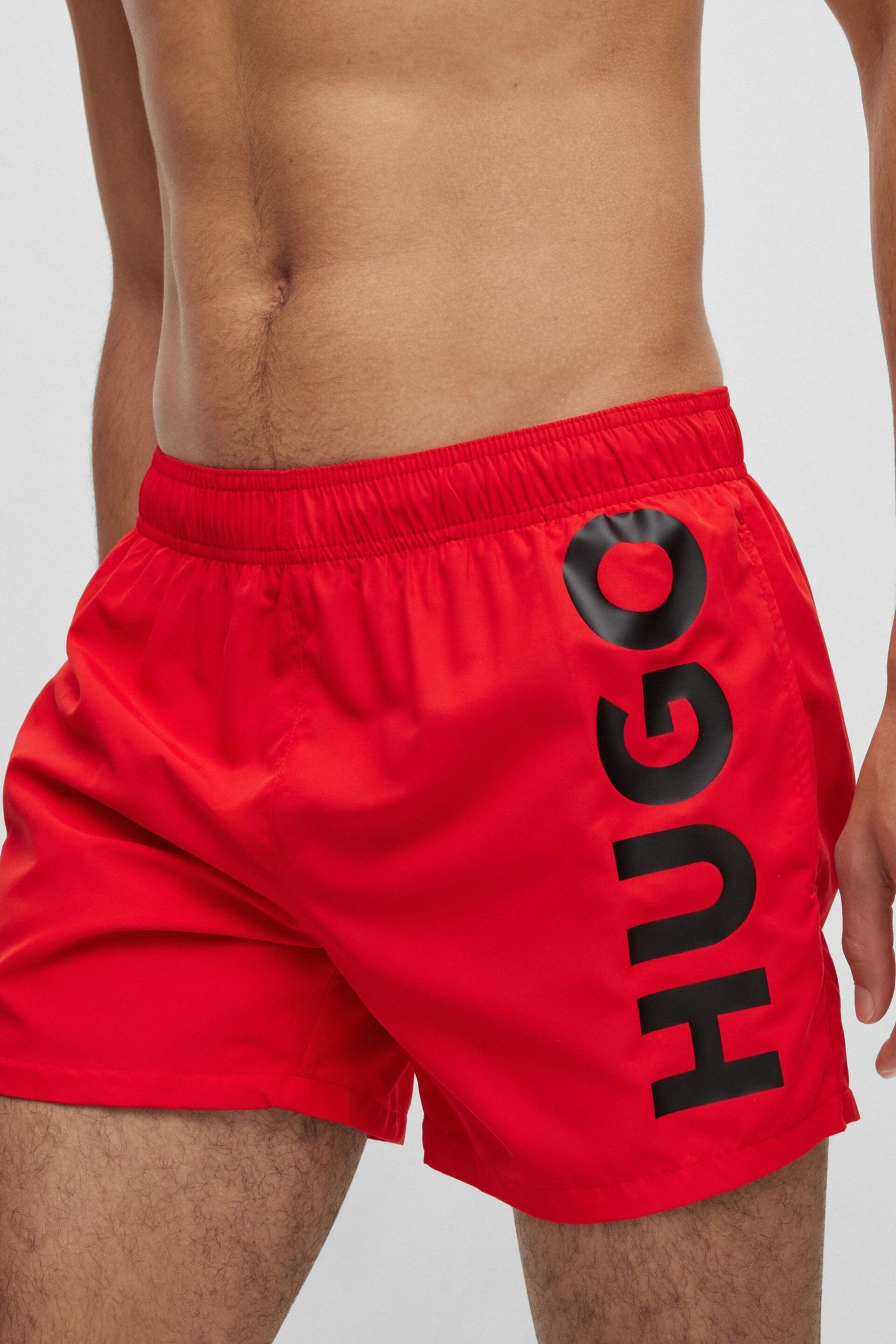 Hugo Black Abas Swim Shorts - Image 3 of 4