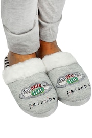 Vanilla Underground Grey Friends Girls Licensed Slippers - Image 1 of 4