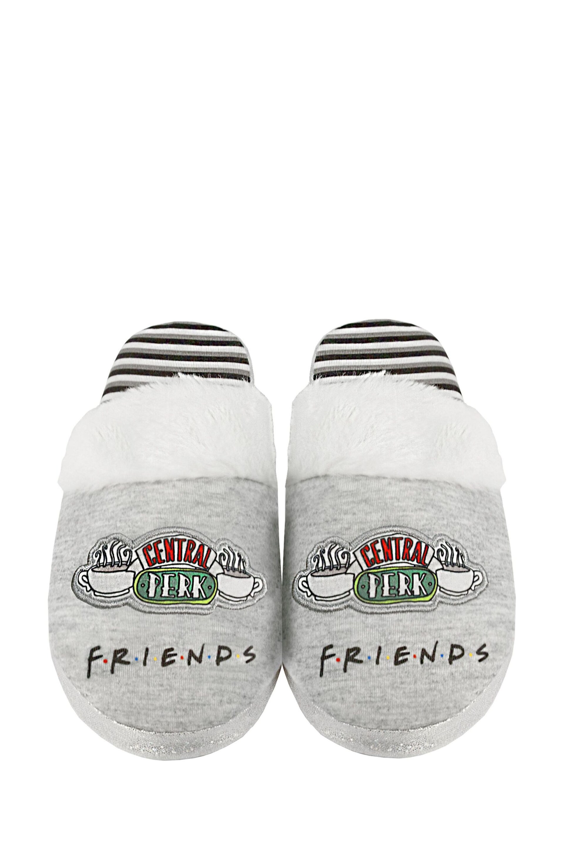 Vanilla Underground Grey Friends Girls Licensed Slippers - Image 3 of 4