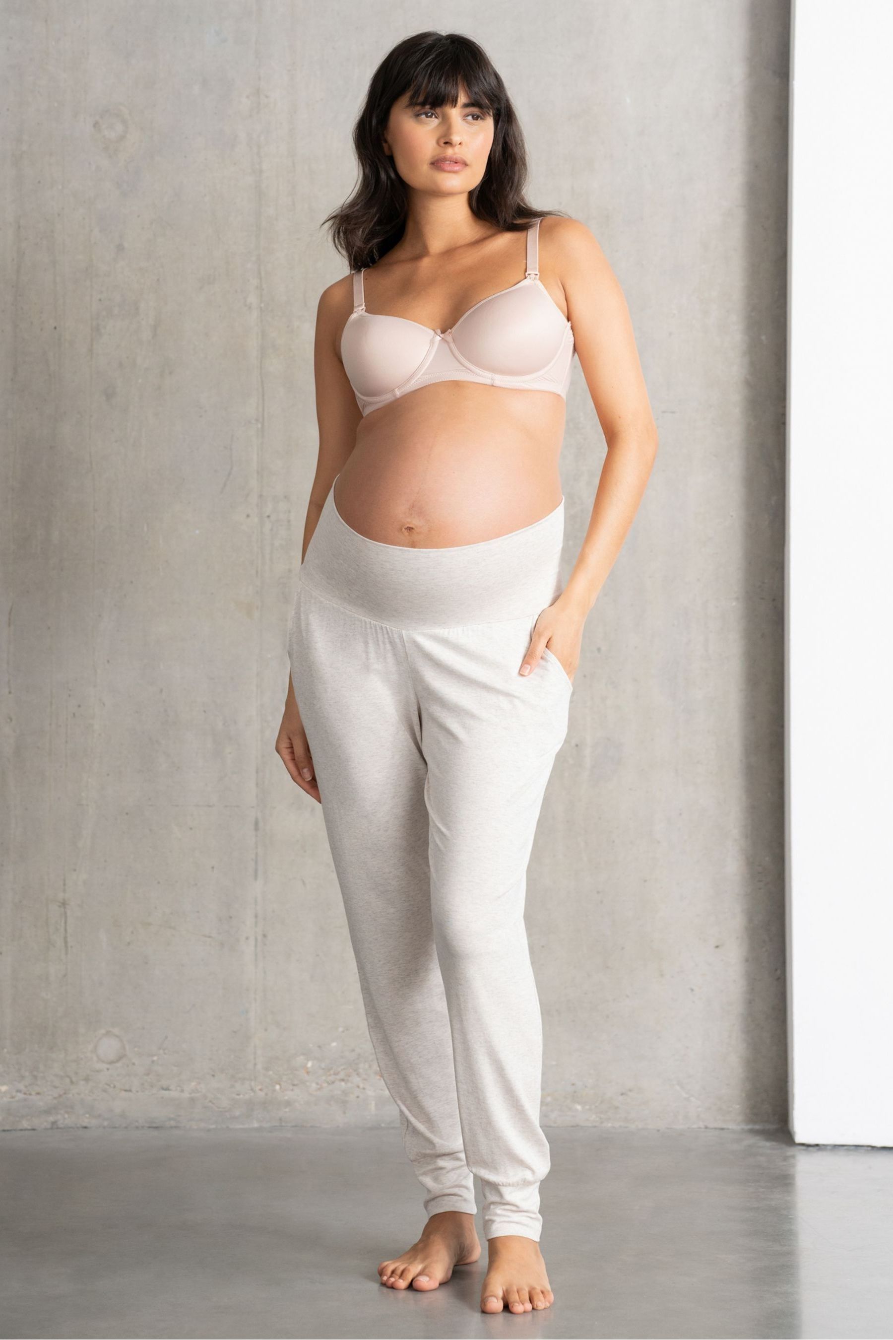 Seraphine Maternity Nursing Ultra Soft White Loungewear Set