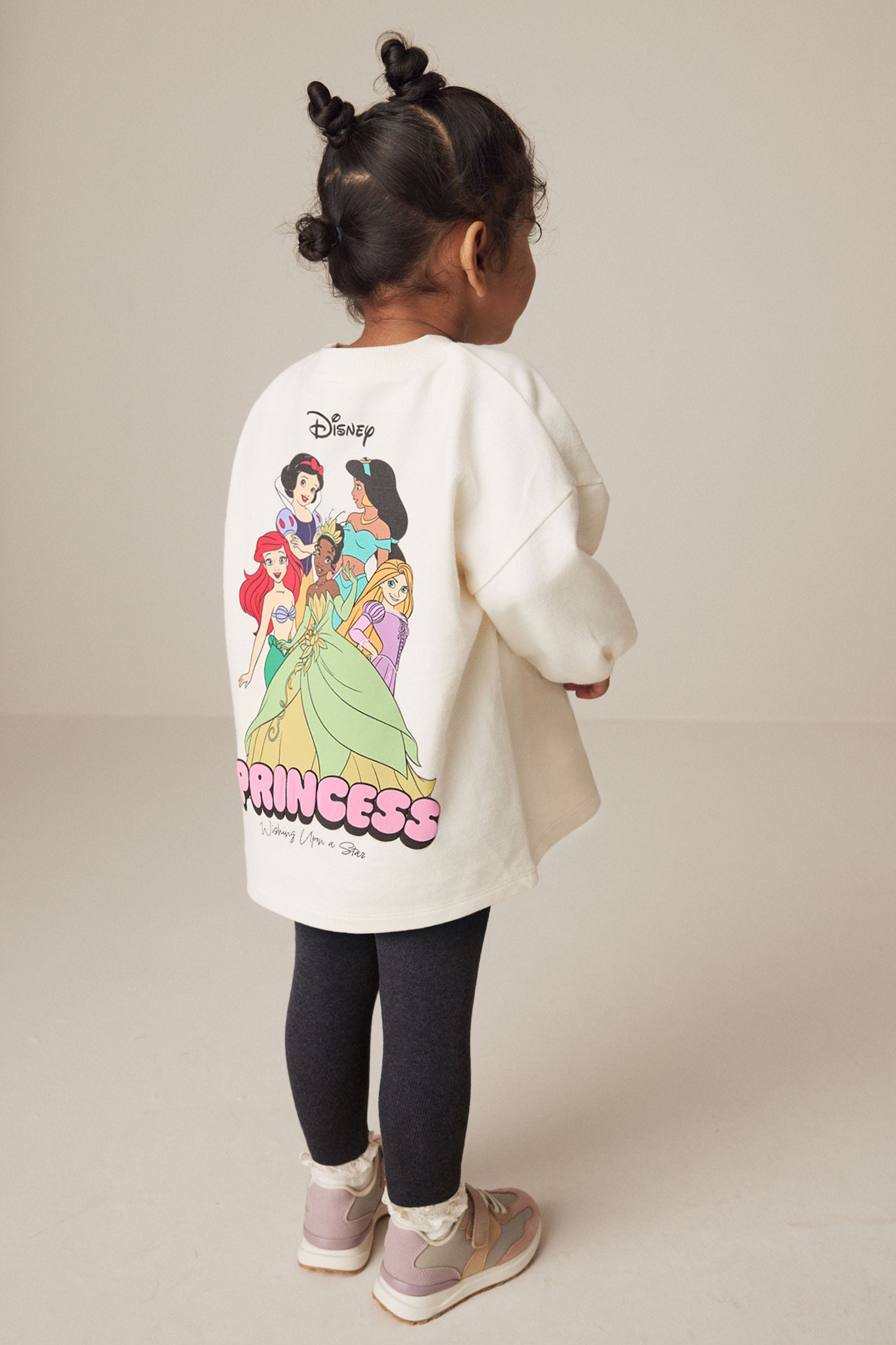 Buy Ecru White Disney Princess Long Sleeve 100 Cotton T Shirt and Leggings Set 3mths 7yrs from the Next UK online shop