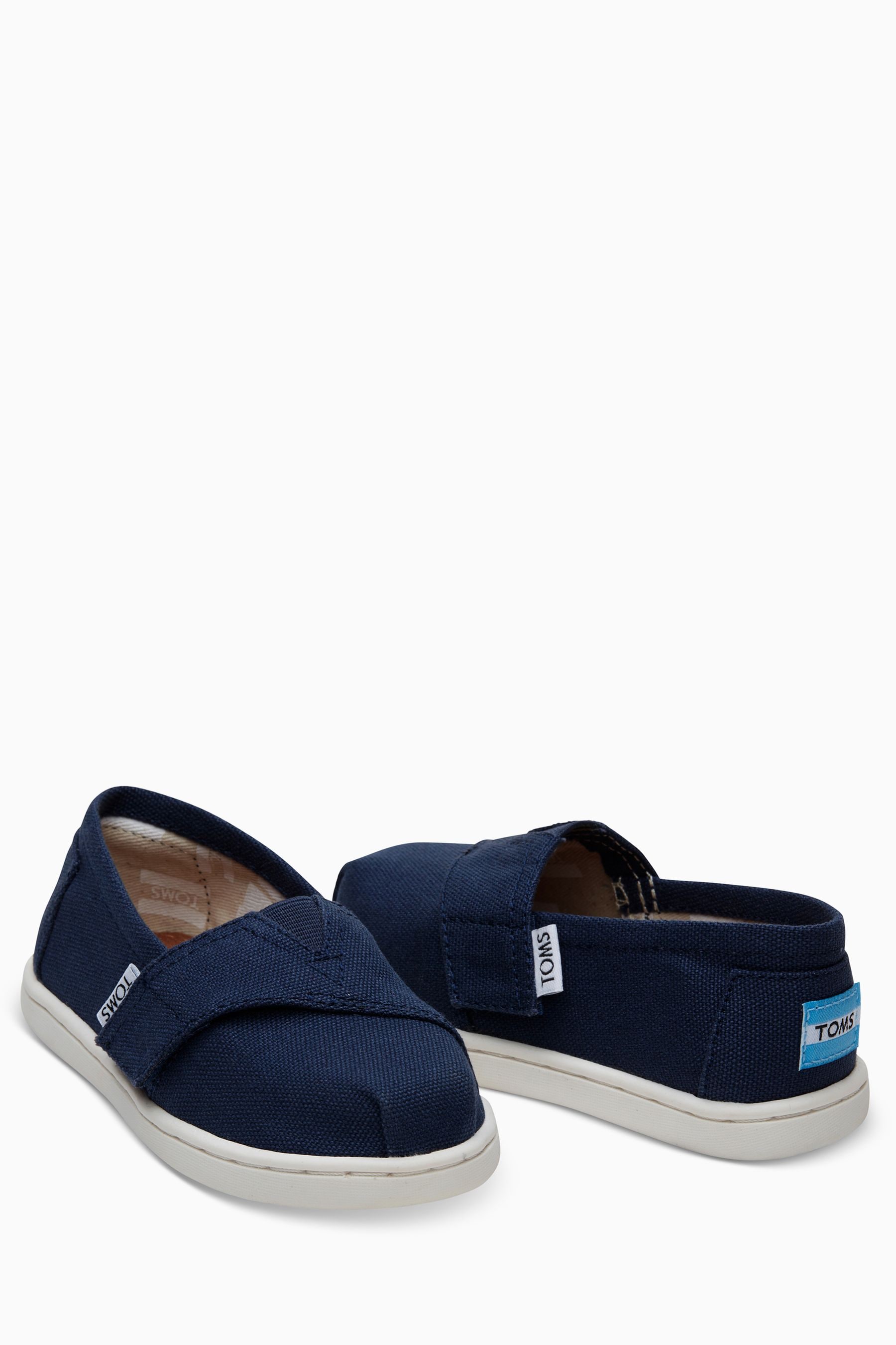 Navy toms on sale cheap