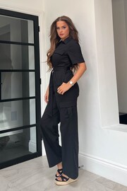 Girl In Mind Black Seraphina Military Style Jumpsuit - Image 3 of 4