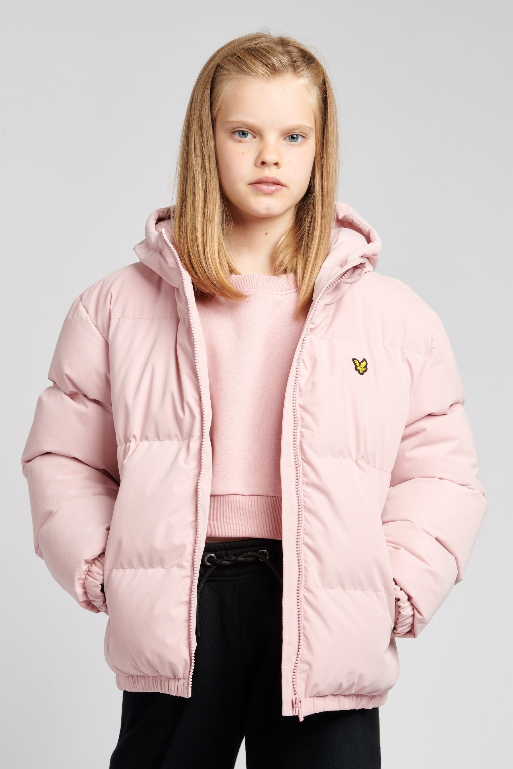 Buy Lyle Scott Girls Pink Puffer Coat from Next Luxembourg
