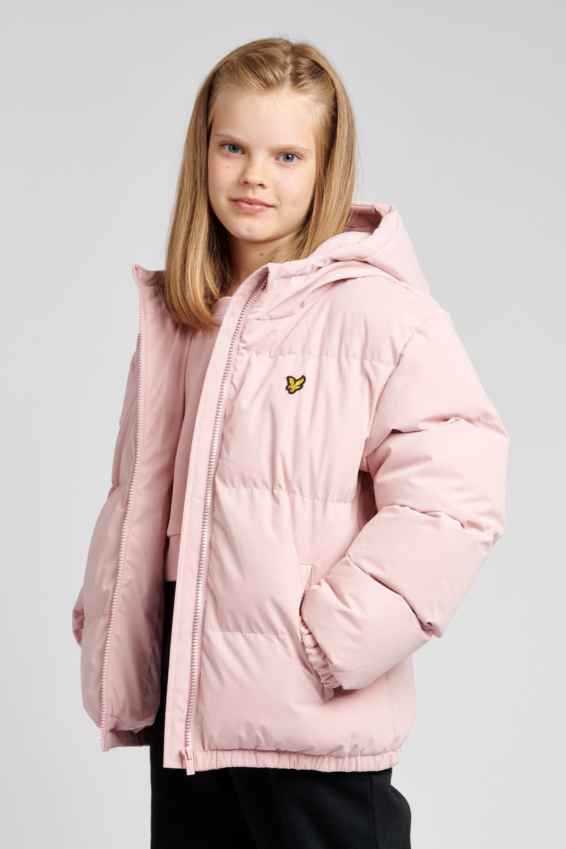 Buy Lyle Scott Girls Pink Puffer Coat from Next Luxembourg