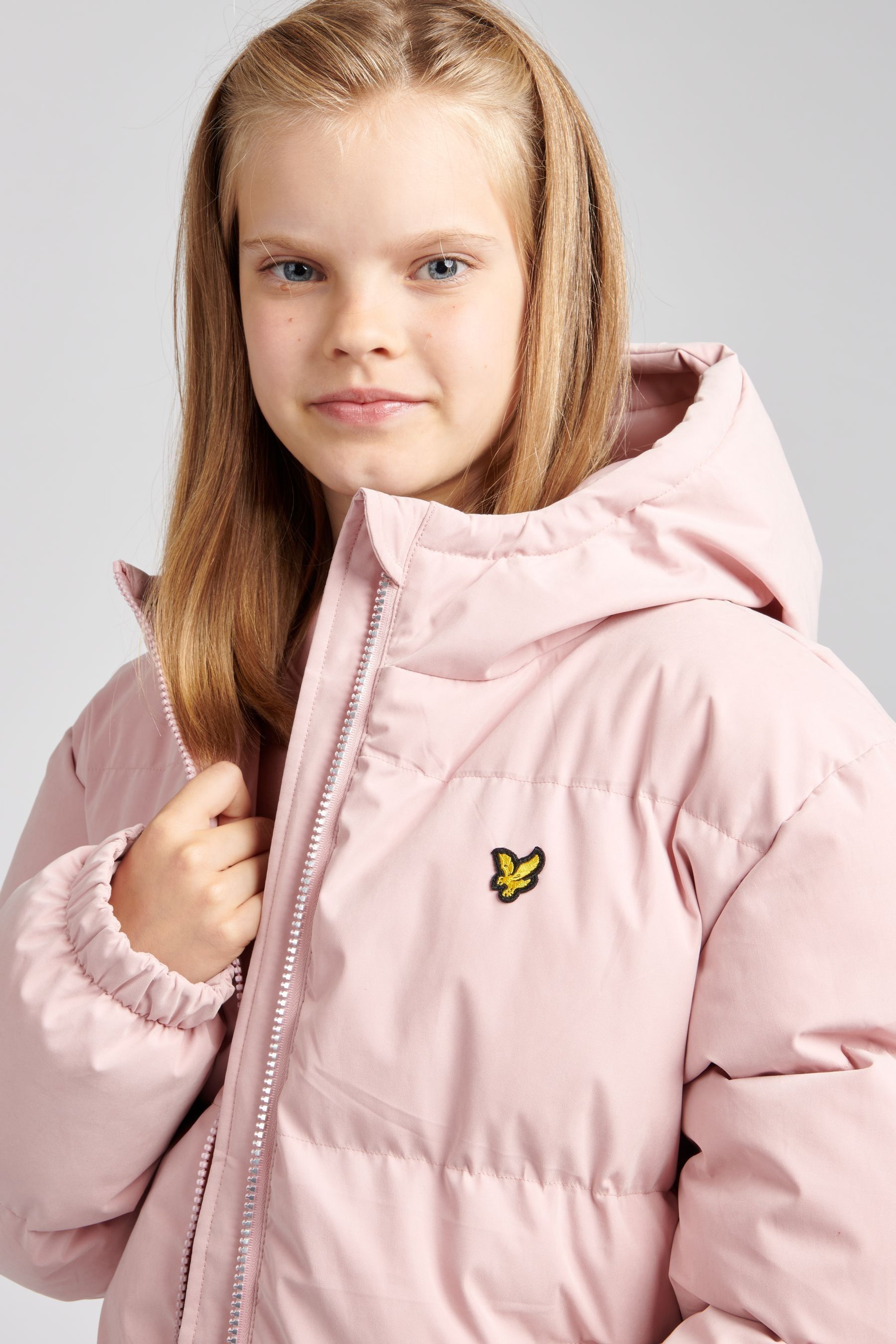 Buy Lyle Scott Girls Pink Puffer Coat from Next Luxembourg