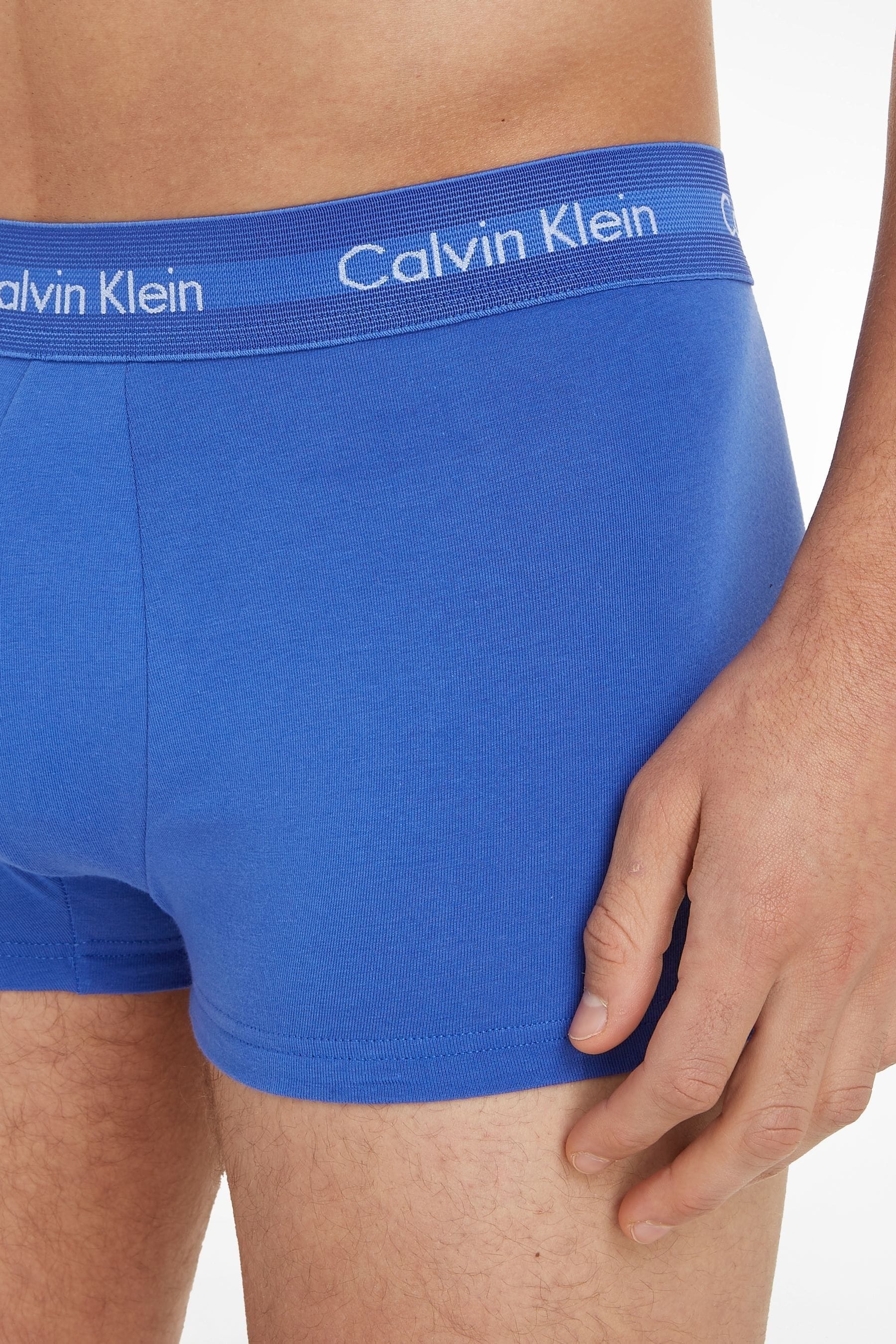 Blue calvin klein boxers sales