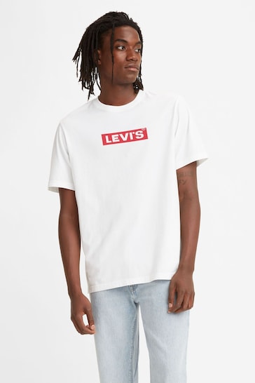 Levi's® White Oversized Box Tab T-Shirt
