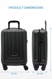 Flight Knight 55x35x20cm 8 Wheel ABS Hard Case Cabin Carry On Hand Black Luggage - Image 2 of 7