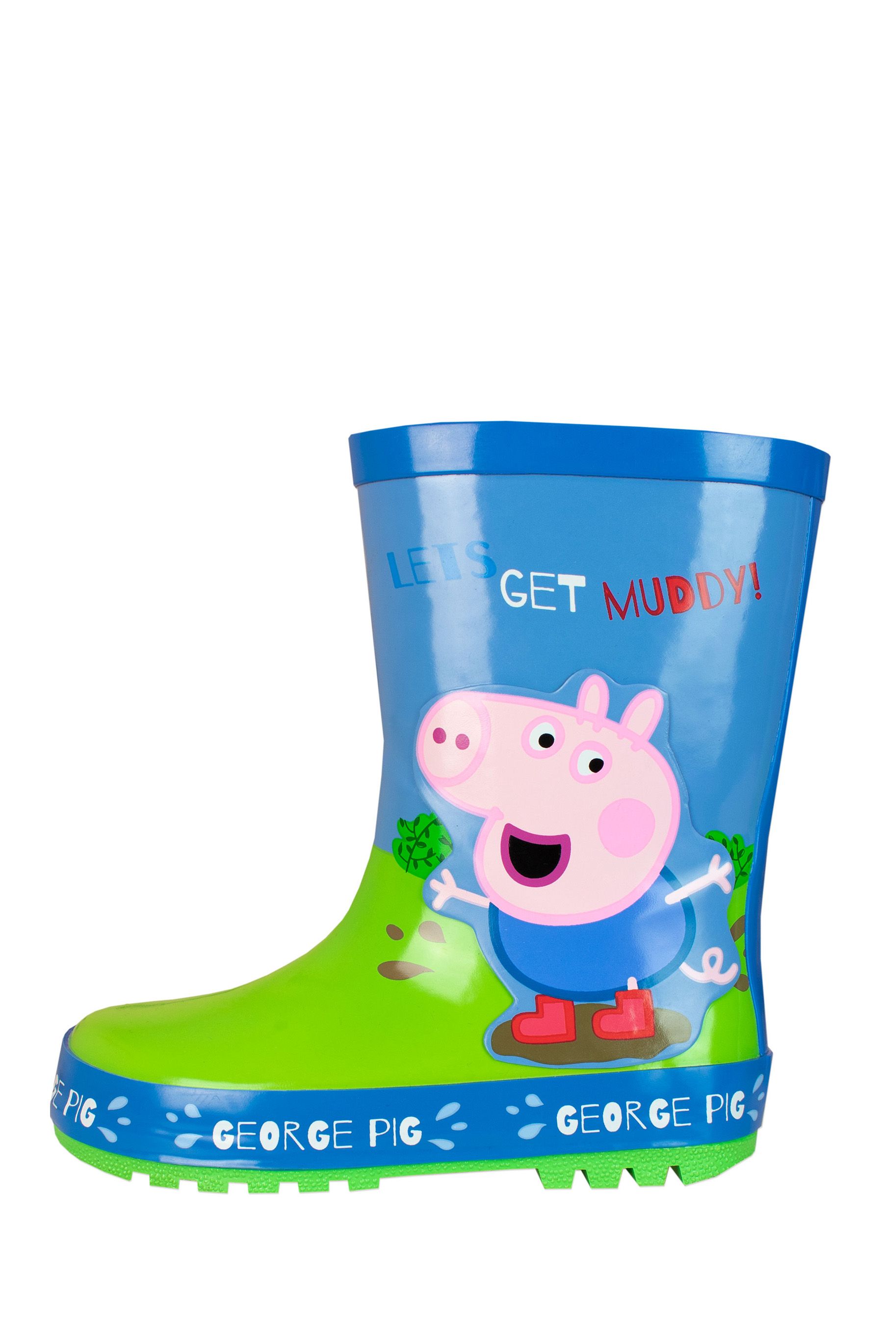 Buy Character Blue George Pig Waterproof Wellies from the Next UK online shop