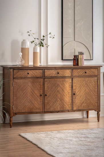 Gallery Home Natural Kami 3 Door/3 Drawer Sideboard