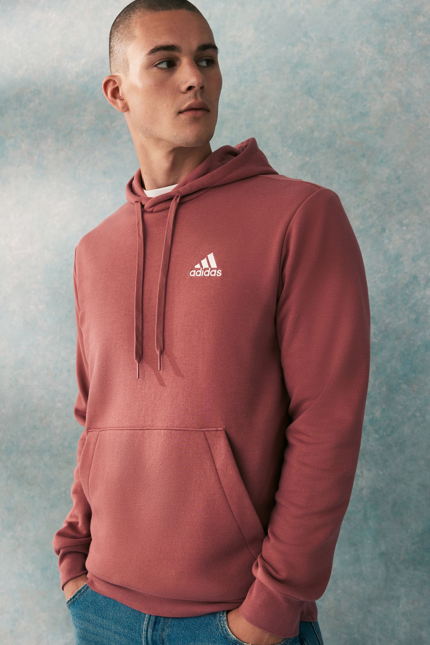 Buy adidas Red Essentials Feelcozy Hoodie from Next Ukraine