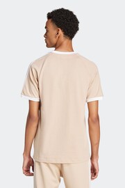 adidas Loght Brown Adicolour Classics 3-Stripes T-Shirt - Image 2 of 7