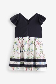 Baker by Ted Baker Navy Frilled Sleeve 2-in-1 Scuba Dress - Image 6 of 8