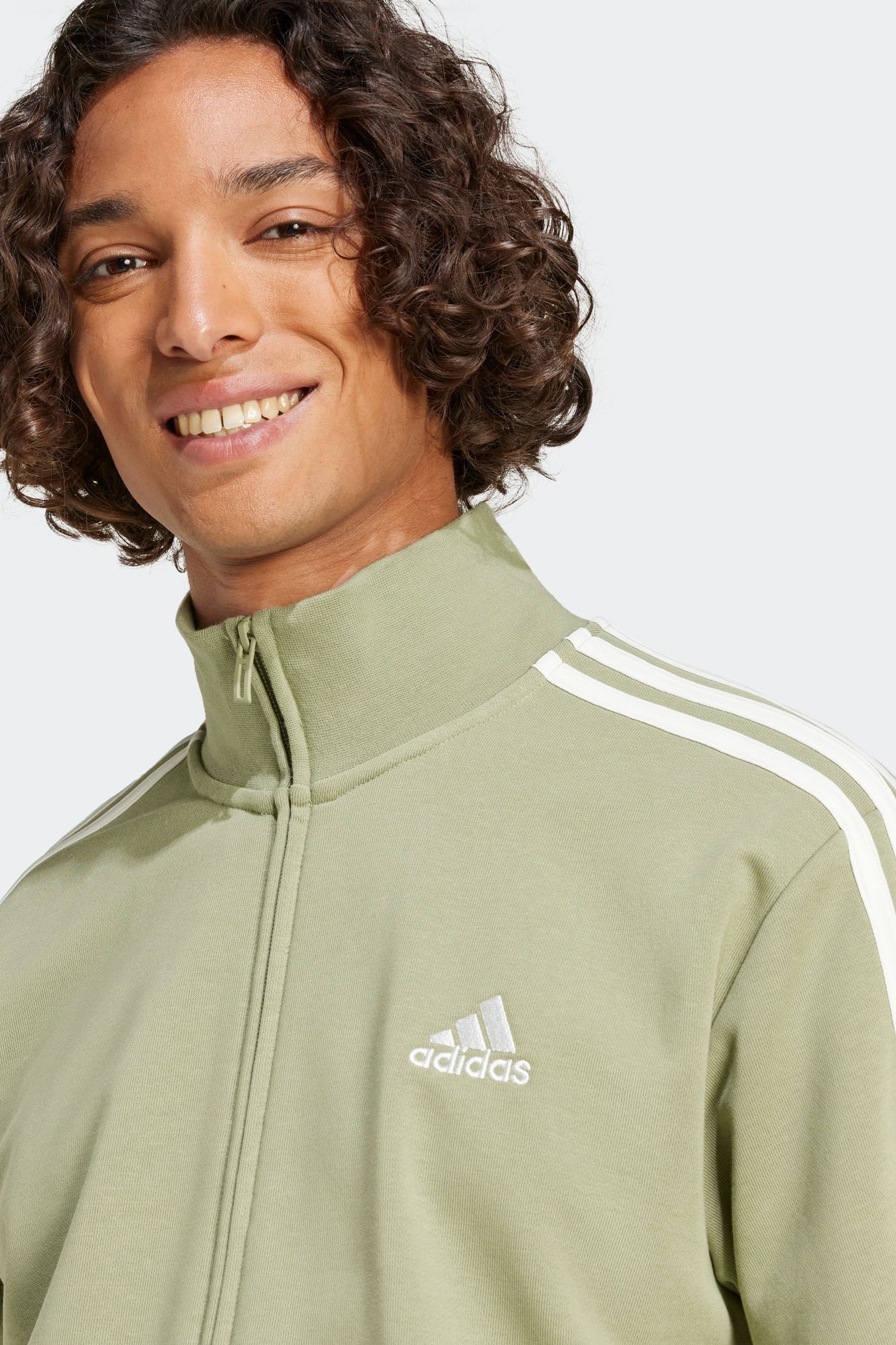 Buy adidas Green Sportswear Basic 3 Stripes French Terry Tracksuit from Next Canada