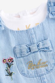 Baker by Ted Baker T-Shirt And Embroidered Denim Dungarees Set - Image 11 of 13