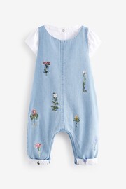 Baker by Ted Baker T-Shirt And Embroidered Denim Dungarees Set - Image 9 of 13