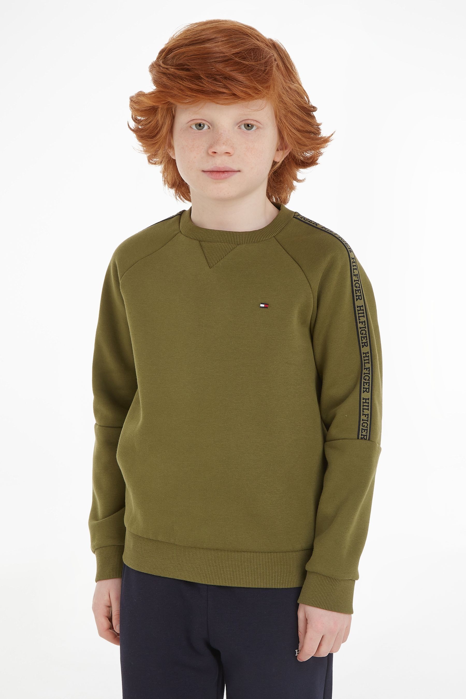 Tommy hilfiger tape sweatshirt cheap