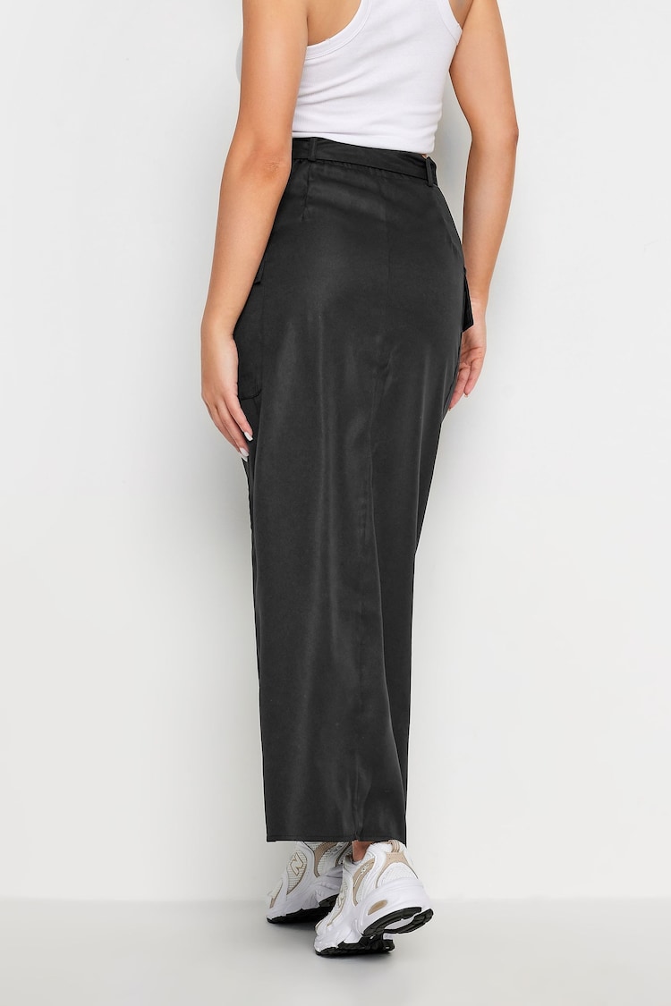 PixieGirl Petite Black Belted Utility Maxi Skirt - Image 2 of 5