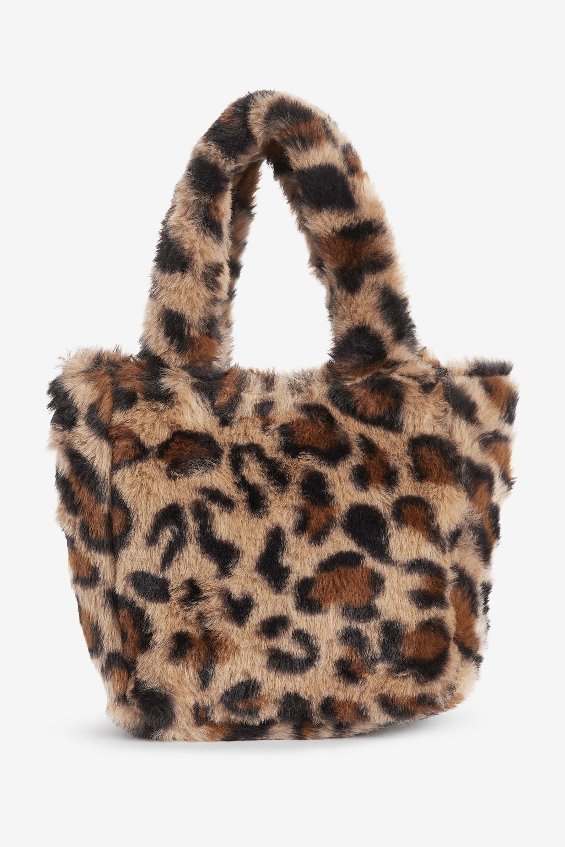 Leopard print fur bag store