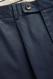 Navy Blue TENCEL™ Blend Stretch Chino Trousers - Image 4 of 8