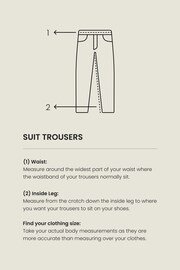 Light Grey Wool Mix Textured Suit Trousers - Image 9 of 9