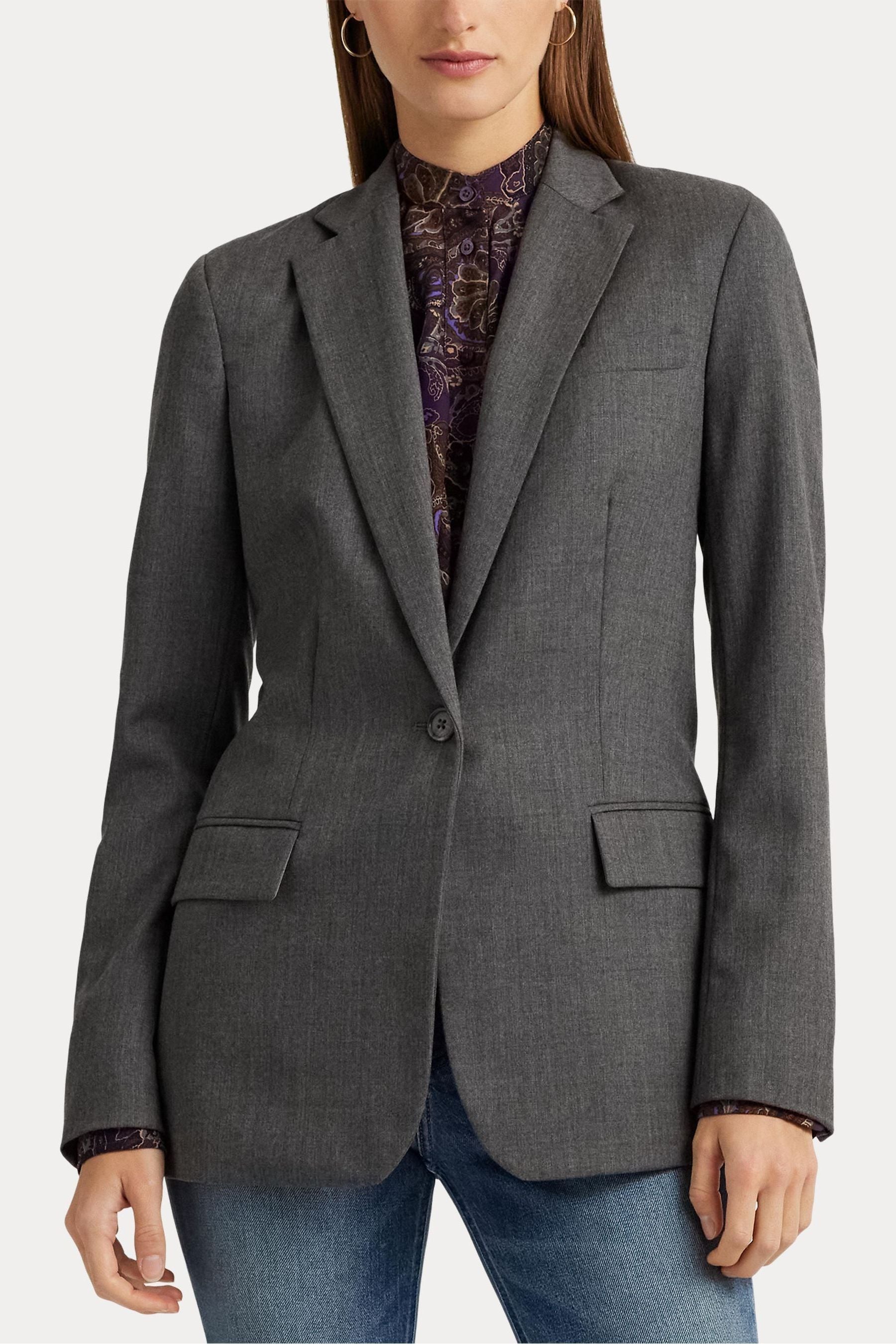 Ralph lauren grey blazer discount