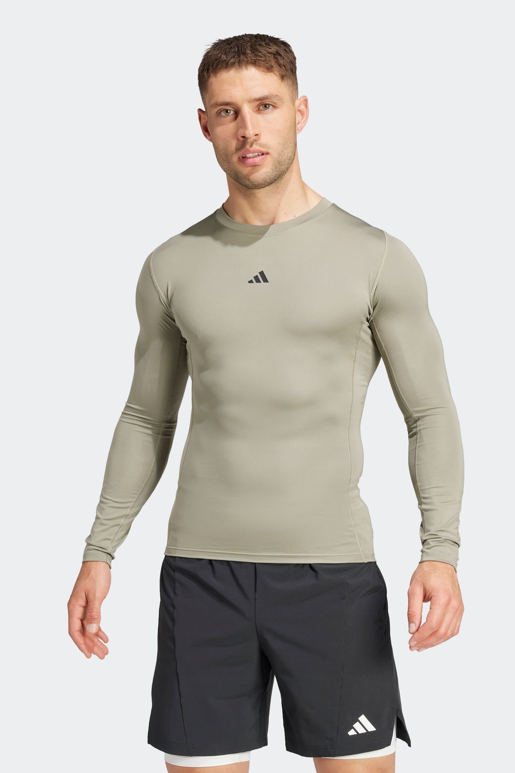 Buy adidas Green Techfit Compression Training Long Sleeve Long Sleeve Top from Next Germany