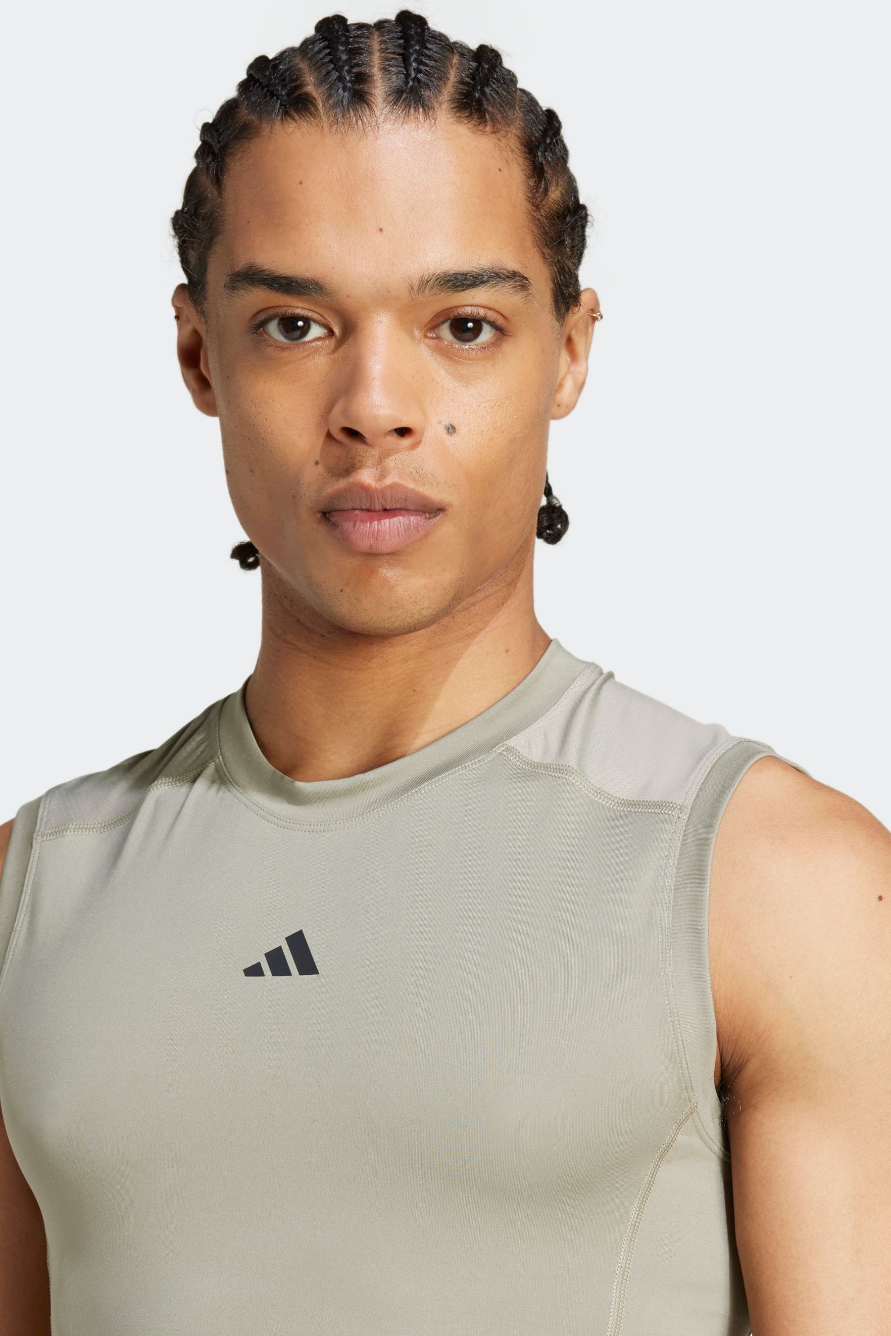 Adidas compression sleeveless cheap