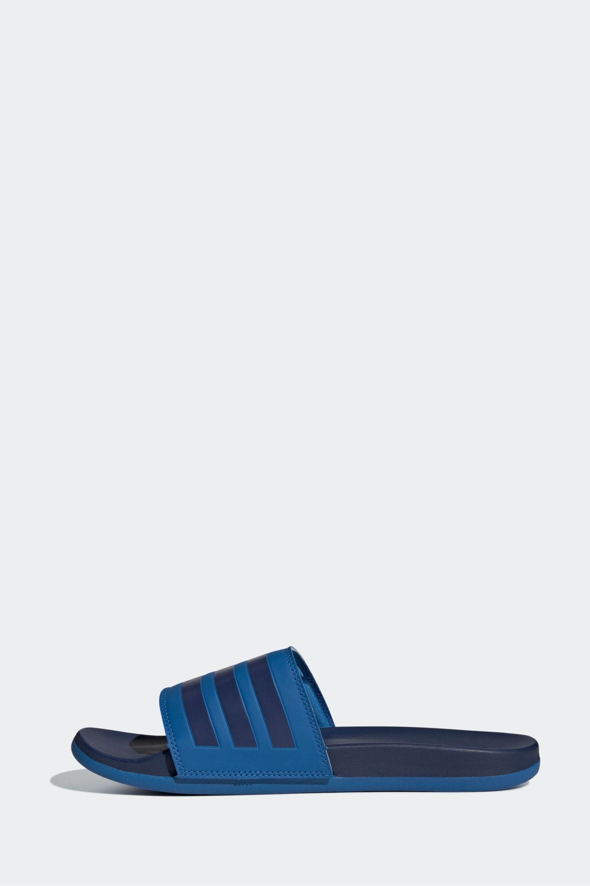 adidas Blue Sportswear Adilette Comfort Slides - Image 4 of 9