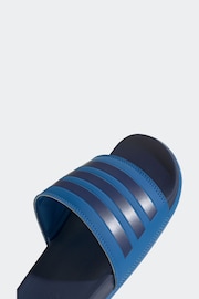 adidas Blue Sportswear Adilette Comfort Slides - Image 8 of 9